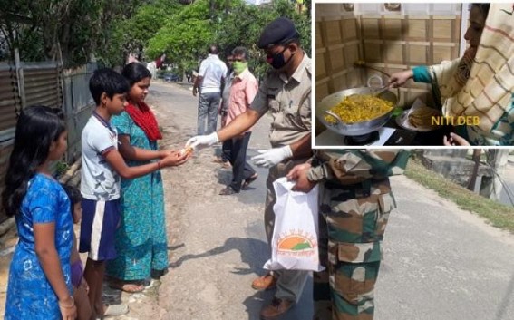 Purvaudaya NGO, Tripura Police continues food distribution amid COVID19 lockdown 